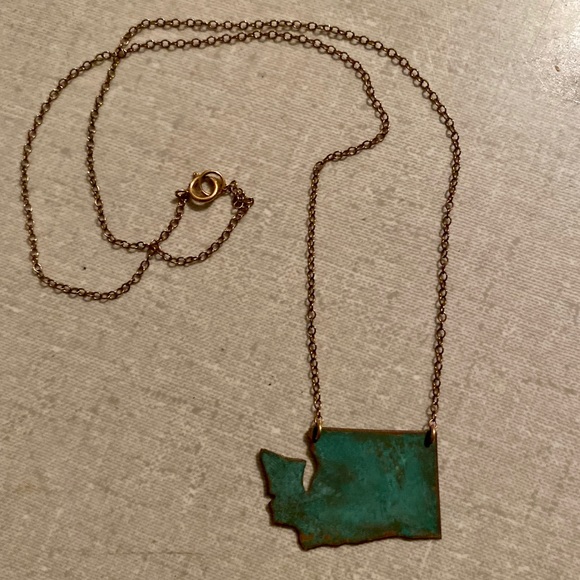 Washington State gold filled necklace - Picture 11 of 16